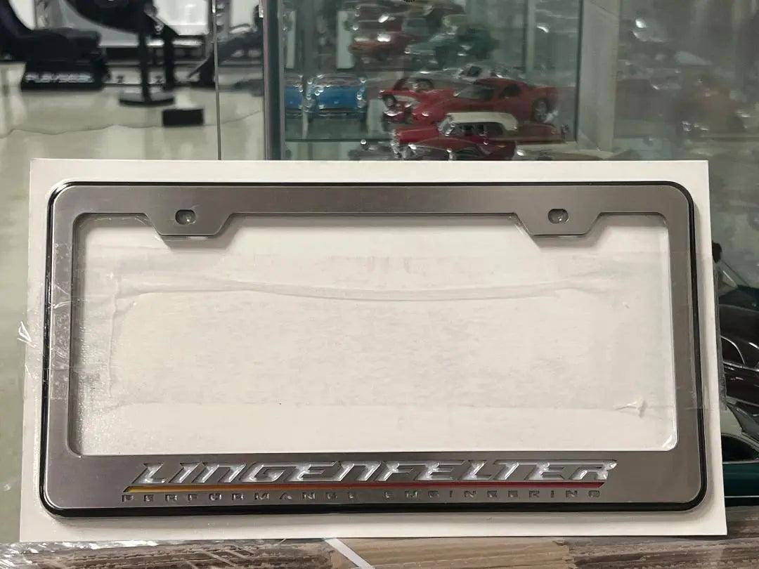 Lingenfelter LICENSE FRAME WHITE Logo - Team Lingenfelter