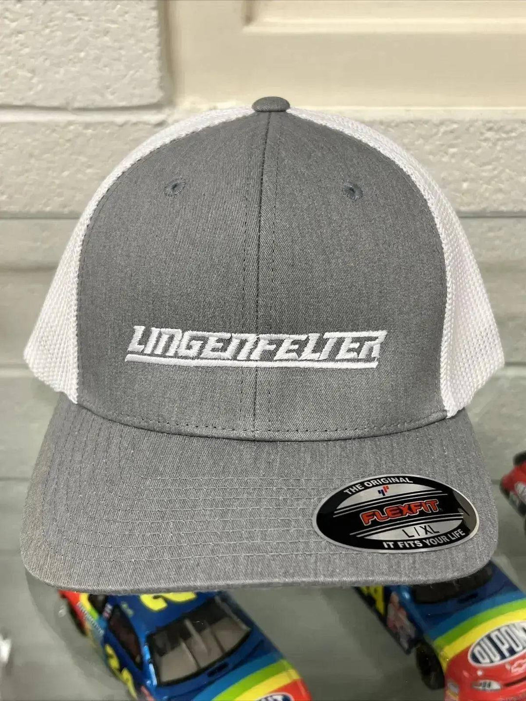 Lingenfelter Performance Engineering Gray Flexfit Mesh - Team Lingenfelter