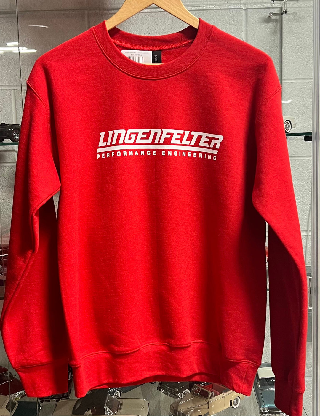 Lingenfelter Red Crew Sweatshirt - Clothing Shoes &