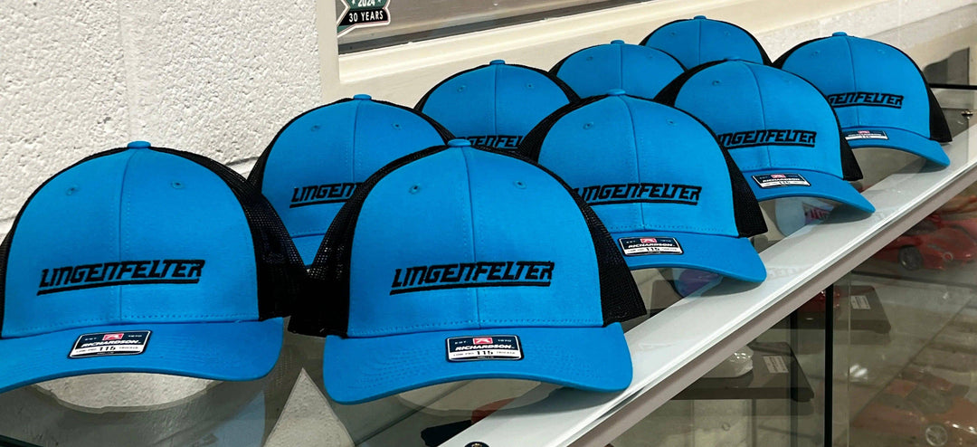 Lingenfelter Snap Back Hat Cyan Blue - Team Lingenfelter