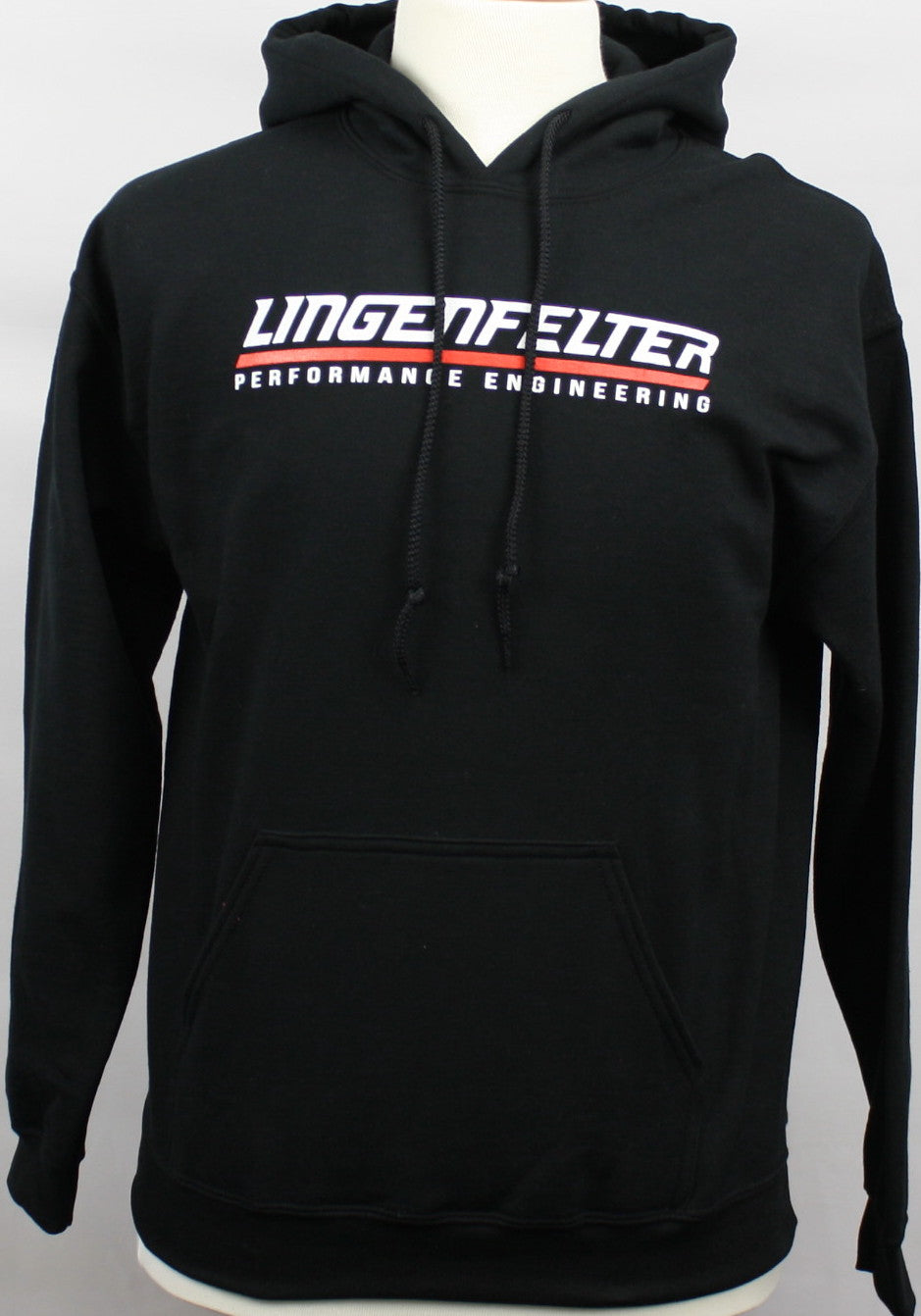 LPE Black Hoodie - Red & White Logo - Clothing Shoes &