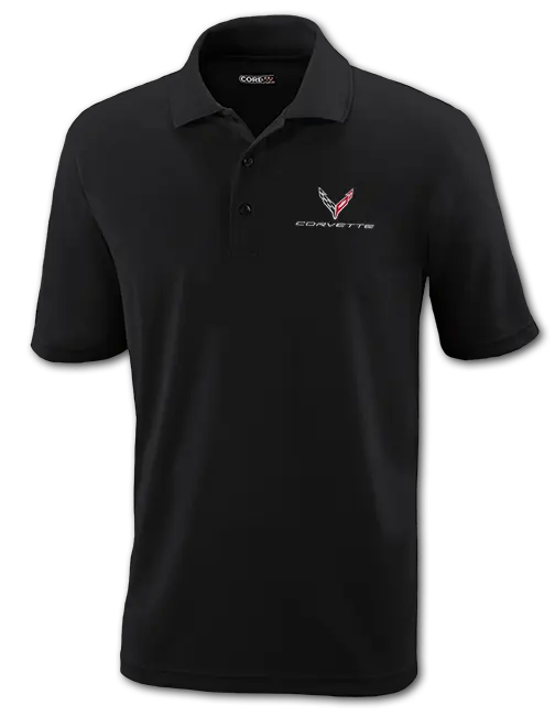 Men's Black C8 Corvette Polo - Shop Lingenfelter