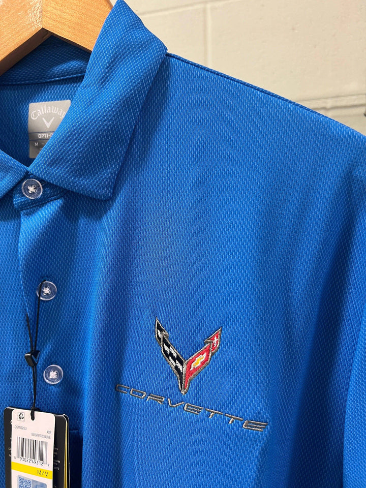 MEN’S C8 CORVETTE BIRDSEYE POLO - Team Lingenfelter