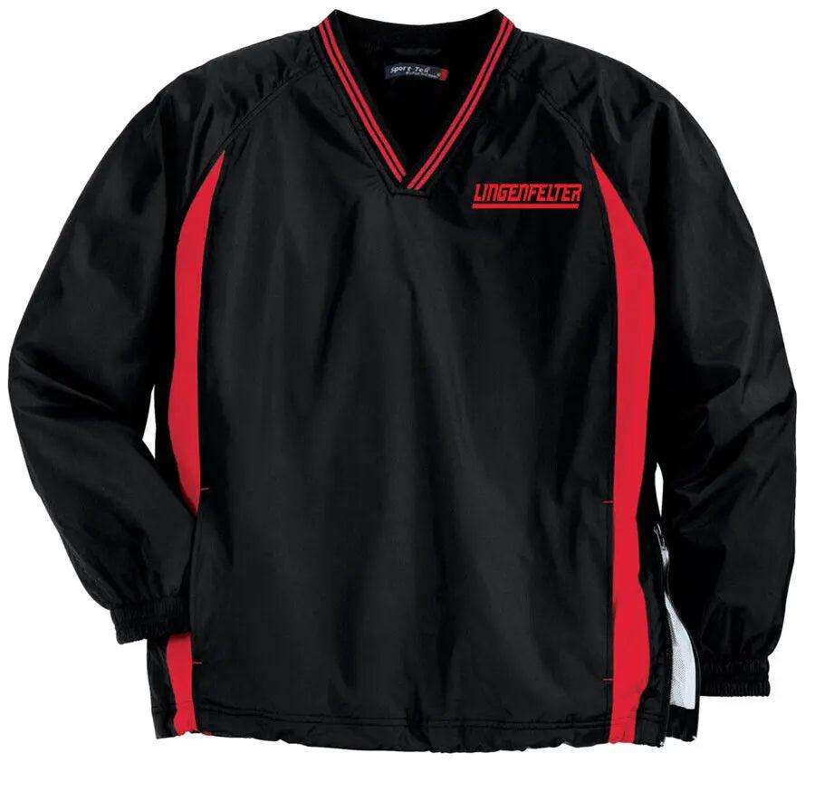 NWT Men's Lingenfelter Performance Engineering Pullover Jacket Black Red - Lingenfelter Race Gear