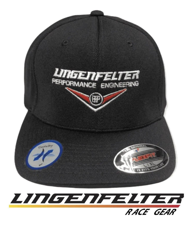 Lingenfelter Performance Engineering Shifter Gear Black Flexfit Hat - Lingenfelter Race Gear